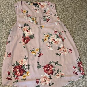 Torrid Pink Floral Tank Top